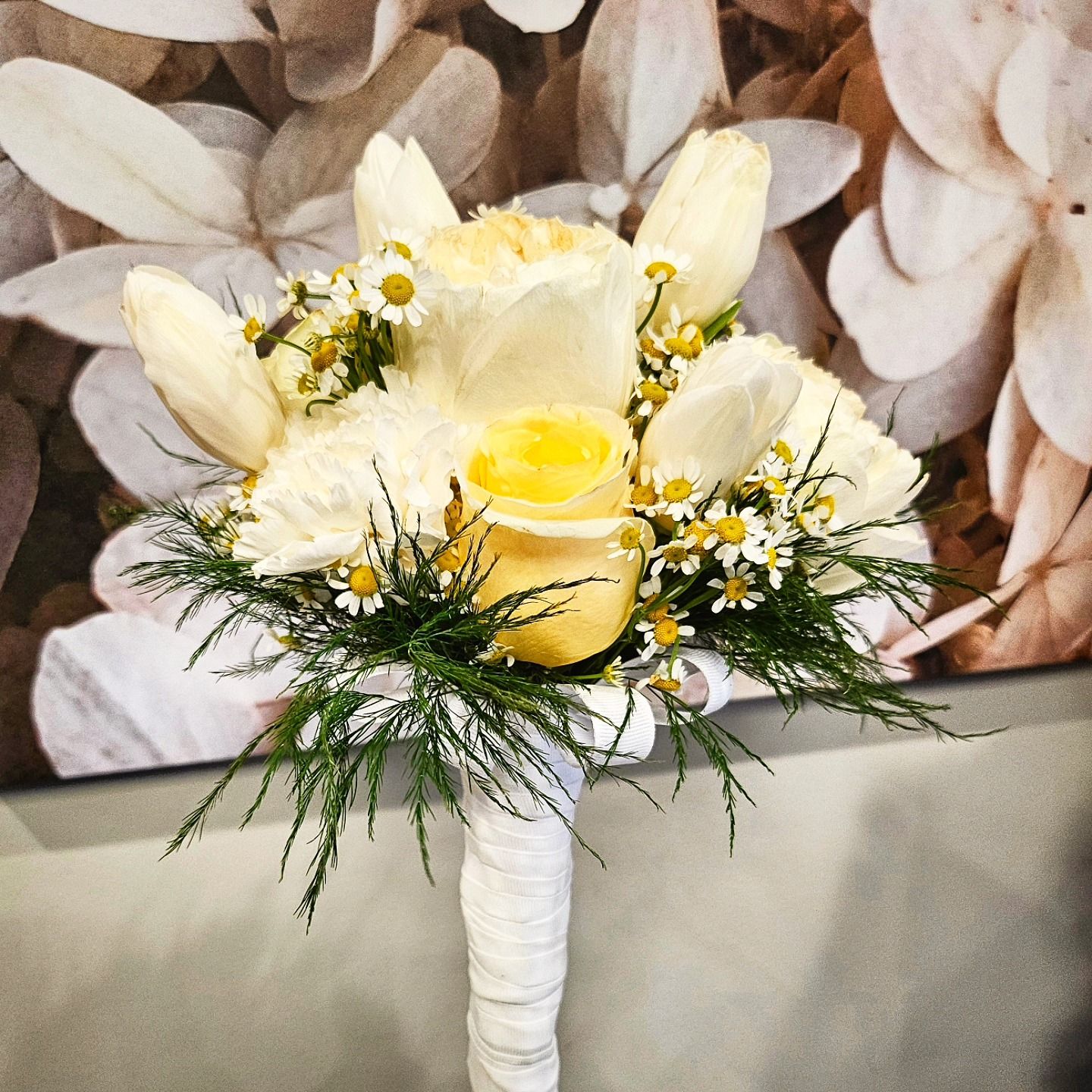 Real wedding bouquets hand-arranged at House Of Petals 127, Harlem NYC